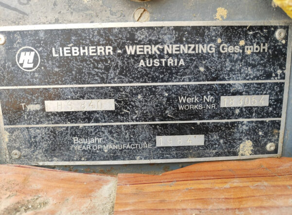 LIEBHERR HS840 1984 MODEL 40 TON - Görsel 2